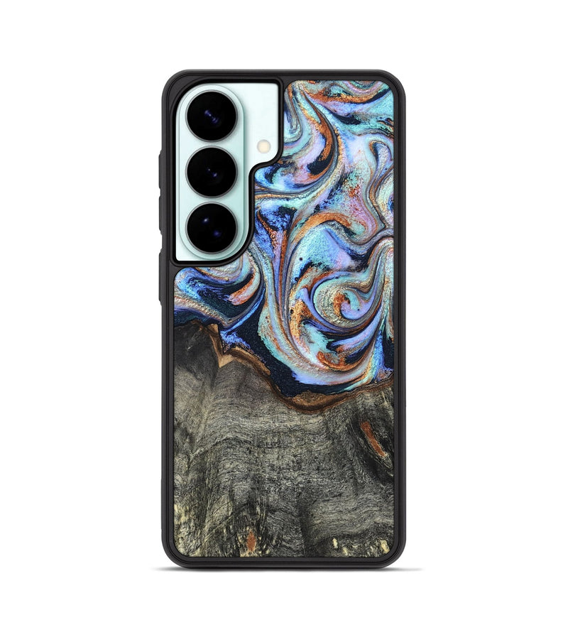 Galaxy S26 Wood Phone Case - Ila (Teal & Gold, 820331)
