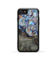 iPhone SE Wood Phone Case - Ila (Teal & Gold, 820331)
