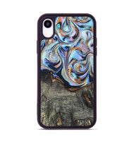 iPhone Xr Wood Phone Case - Ila (Teal & Gold, 820331)