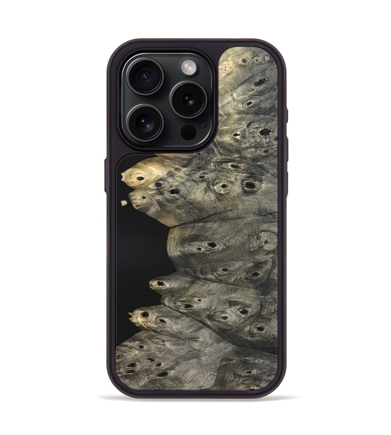 iPhone 15 Pro Wood Phone Case - Merlin (Wood Burl, 820332)
