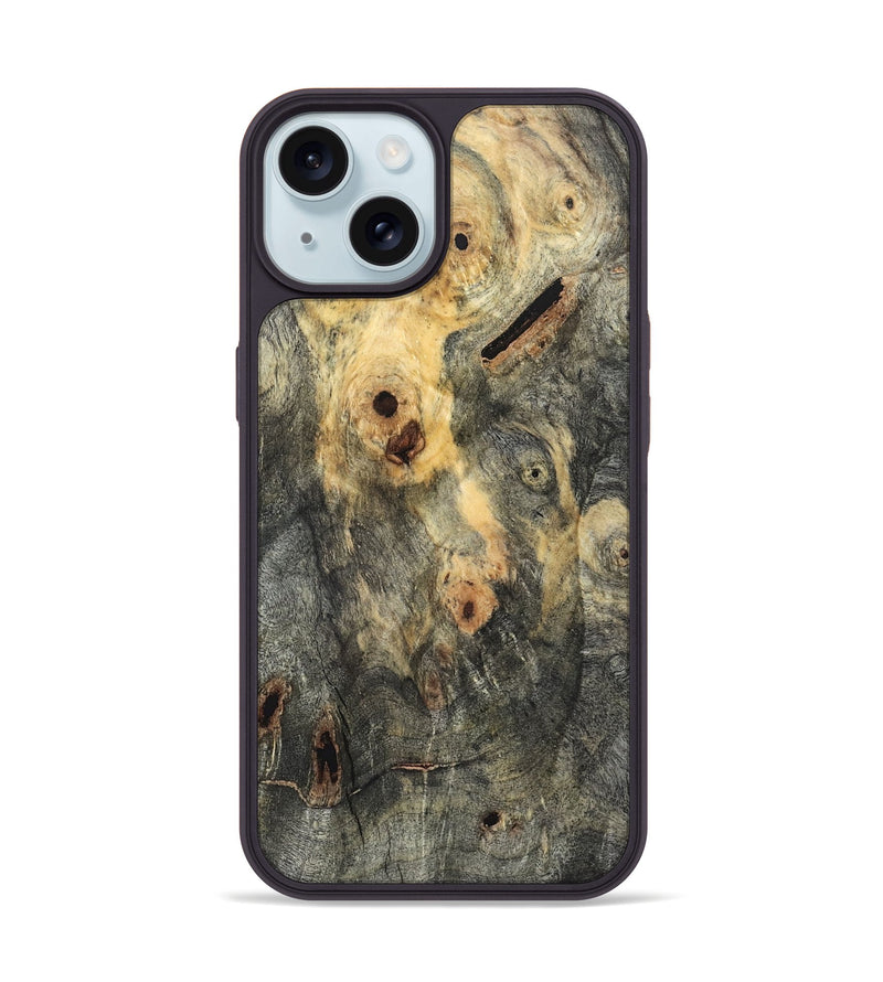 iPhone 15 Wood Phone Case - Rhea (Wood Burl, 820333)