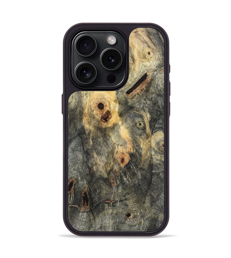 iPhone 15 Pro Wood Phone Case - Rhea (Wood Burl, 820333)
