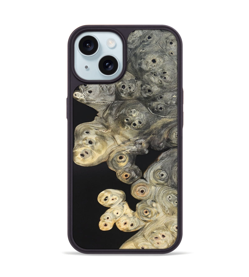 iPhone 15 Wood Phone Case - Hattie (Wood Burl, 820334)