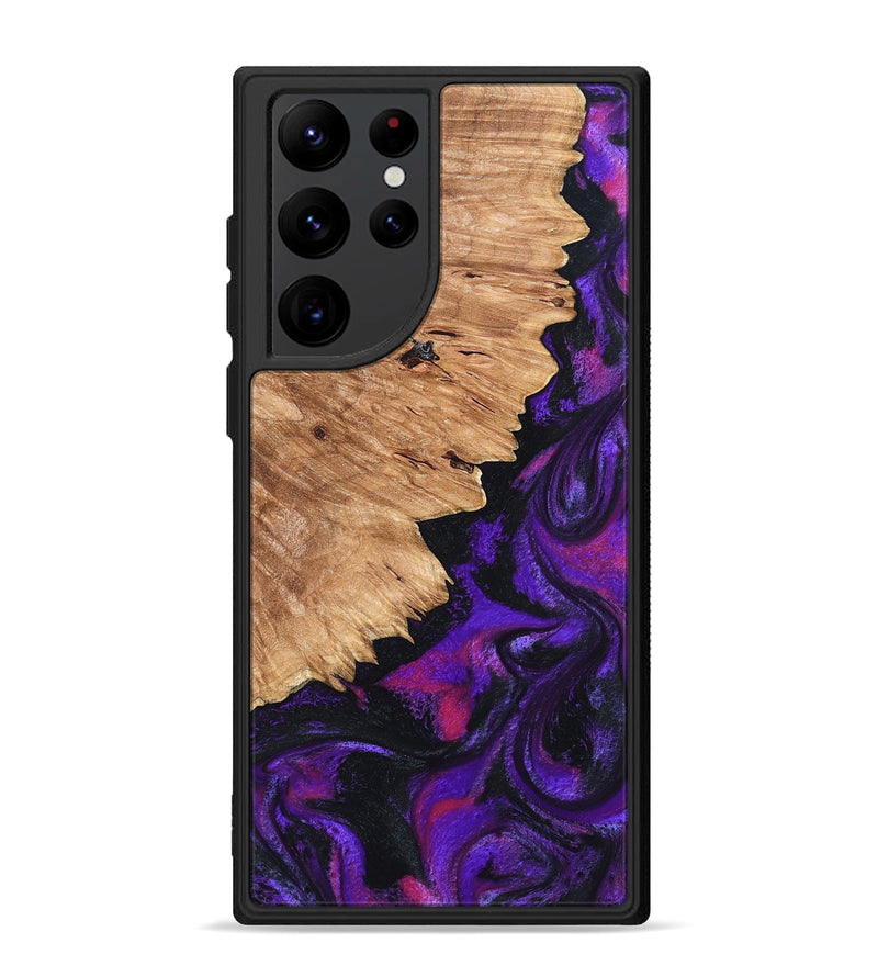 Galaxy S22 Ultra Wood Phone Case - Alford (Purple, 820335)