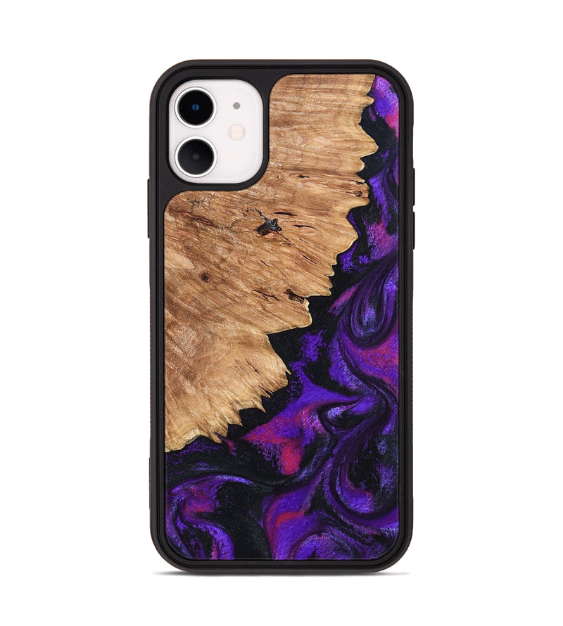 iPhone 11 Wood Phone Case - Alford (Purple, 820335)
