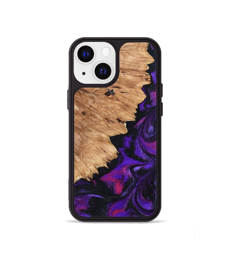 iPhone 13 mini Wood Phone Case - Alford (Purple, 820335)