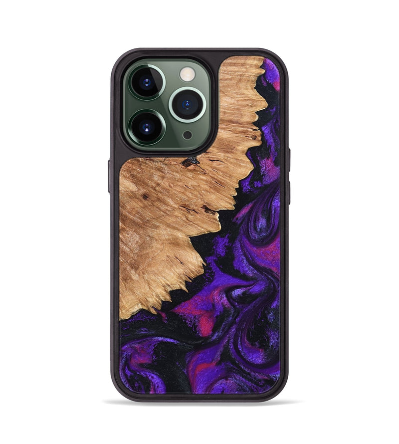 iPhone 13 Pro Wood Phone Case - Alford (Purple, 820335)