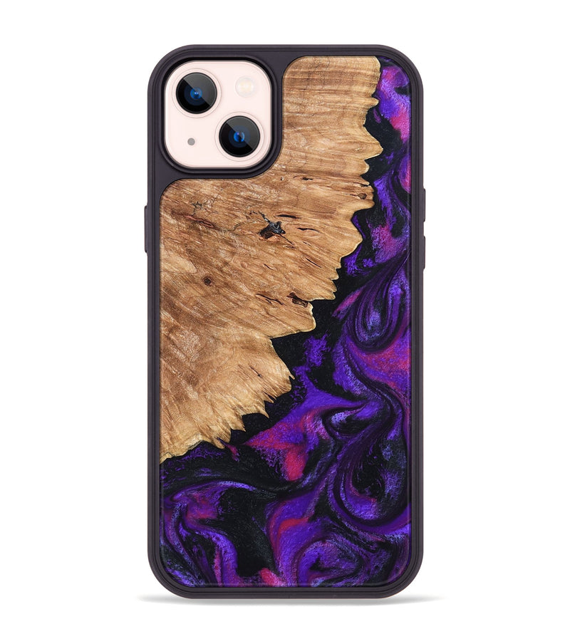iPhone 14 Plus Wood Phone Case - Alford (Purple, 820335)