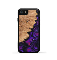 iPhone SE Wood Phone Case - Alford (Purple, 820335)