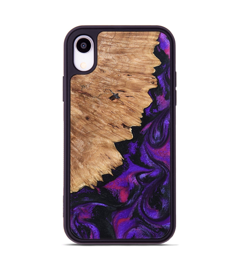 iPhone Xr Wood Phone Case - Alford (Purple, 820335)