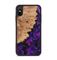 iPhone Xs Max Wood Phone Case - Alford (Purple, 820335)