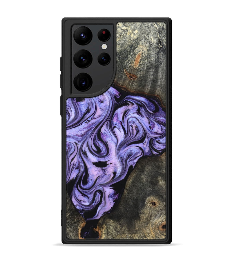Galaxy S22 Ultra Wood Phone Case - Adrien (Purple, 820336)
