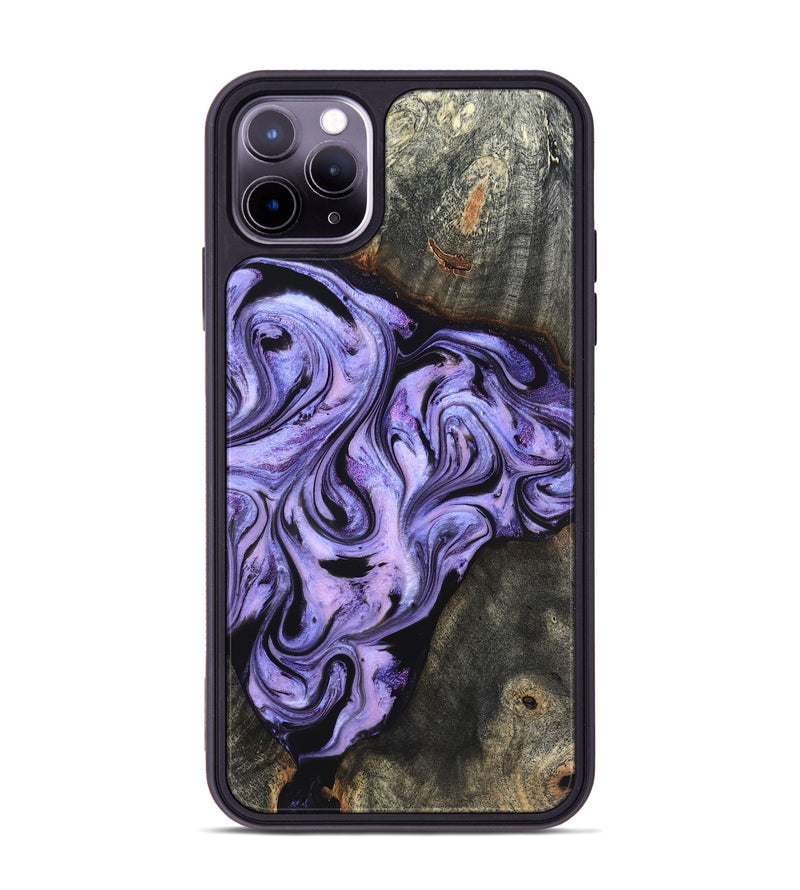 iPhone 11 Pro Max Wood Phone Case - Adrien (Purple, 820336)