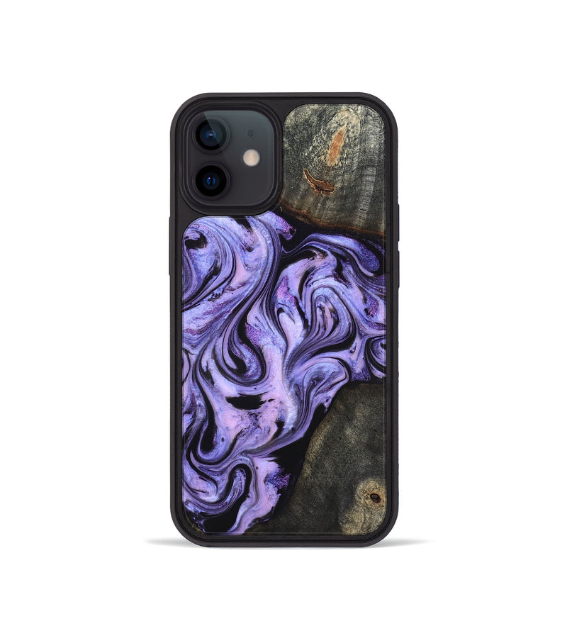 iPhone 12 mini Wood Phone Case - Adrien (Purple, 820336)