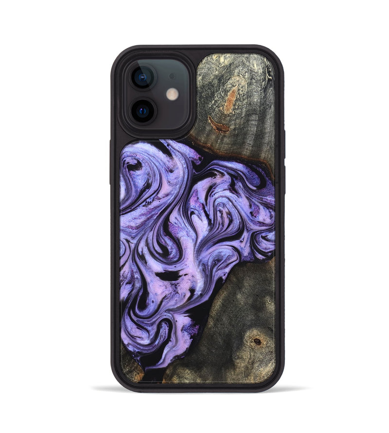 iPhone 12 Wood Phone Case - Adrien (Purple, 820336)