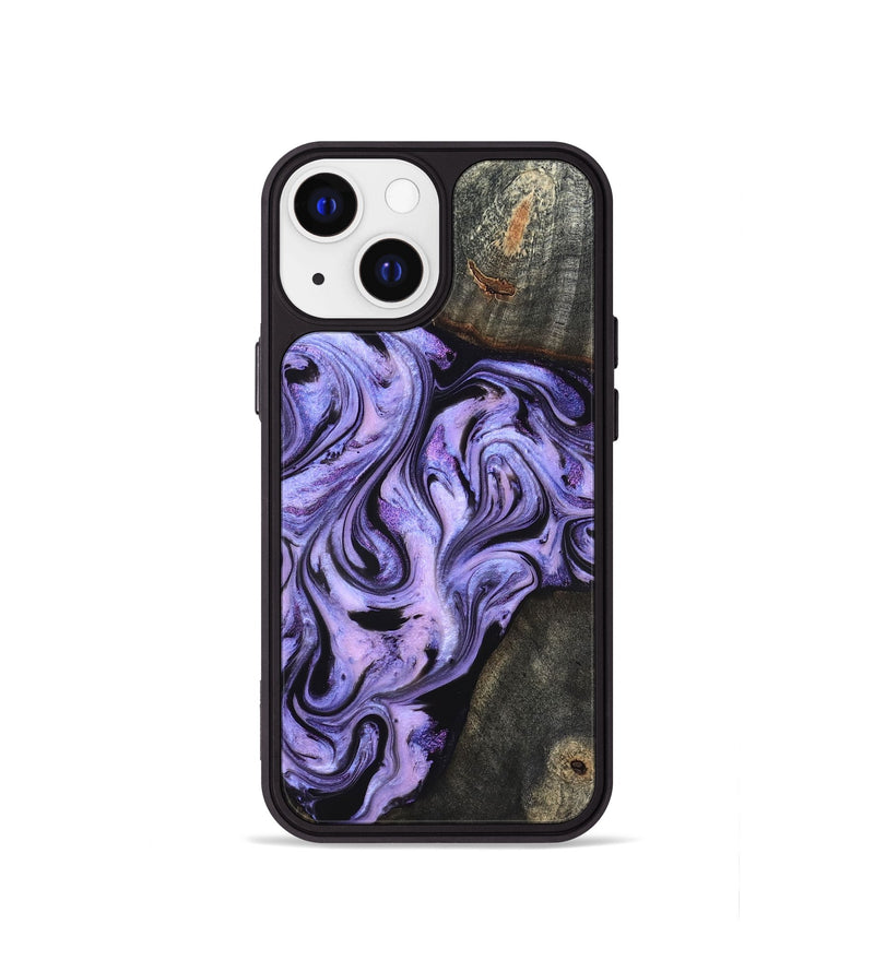iPhone 13 mini Wood Phone Case - Adrien (Purple, 820336)