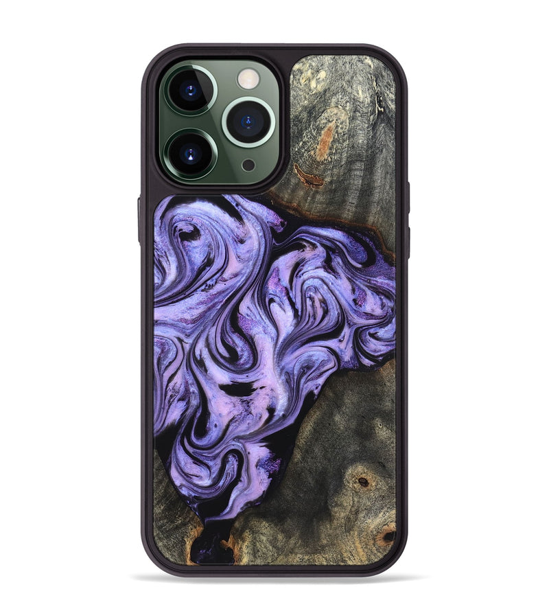 iPhone 13 Pro Max Wood Phone Case - Adrien (Purple, 820336)
