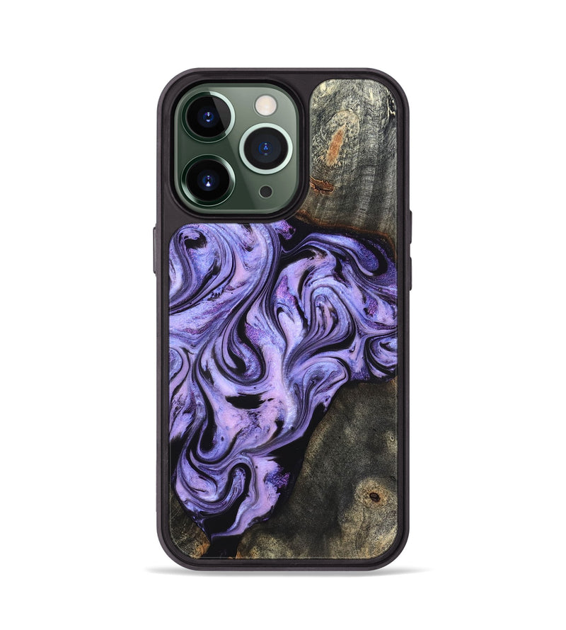 iPhone 13 Pro Wood Phone Case - Adrien (Purple, 820336)