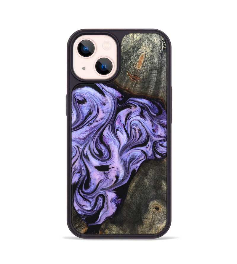 iPhone 14 Wood Phone Case - Adrien (Purple, 820336)