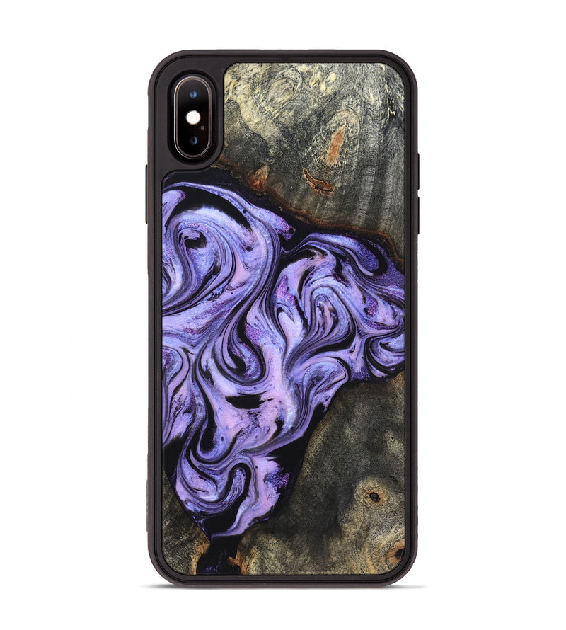 iPhone Xs Max Wood Phone Case - Adrien (Purple, 820336)