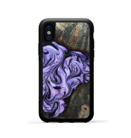 iPhone Xs Wood Phone Case - Adrien (Purple, 820336)