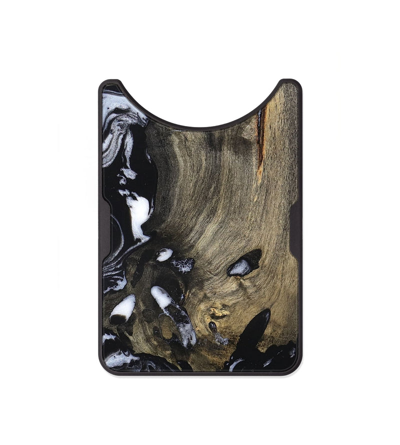 Alloy Wood Wallet - Kaila (Black & White, 820337)