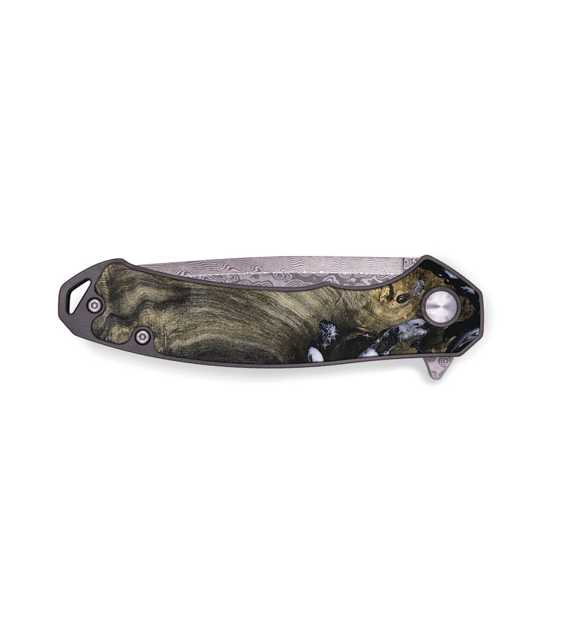 EDC Wood Pocket Knife - Kaila (Black & White, 820337)