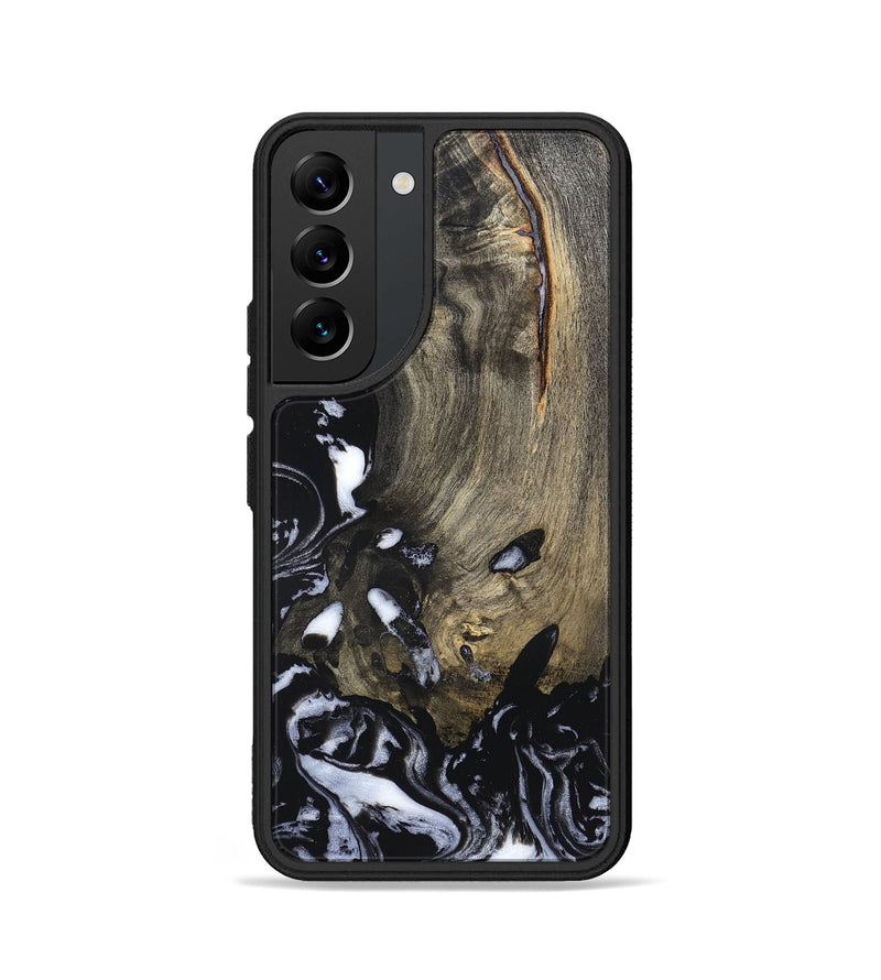 Galaxy S22 Wood Phone Case - Kaila (Black & White, 820337)
