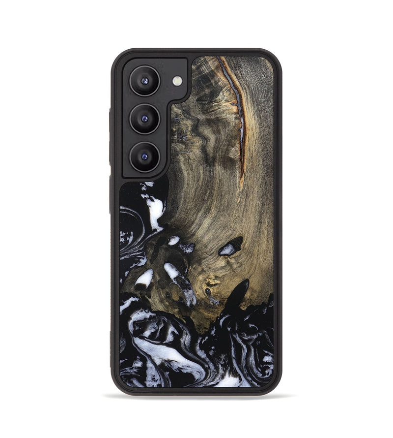 Galaxy S23 Wood Phone Case - Kaila (Black & White, 820337)