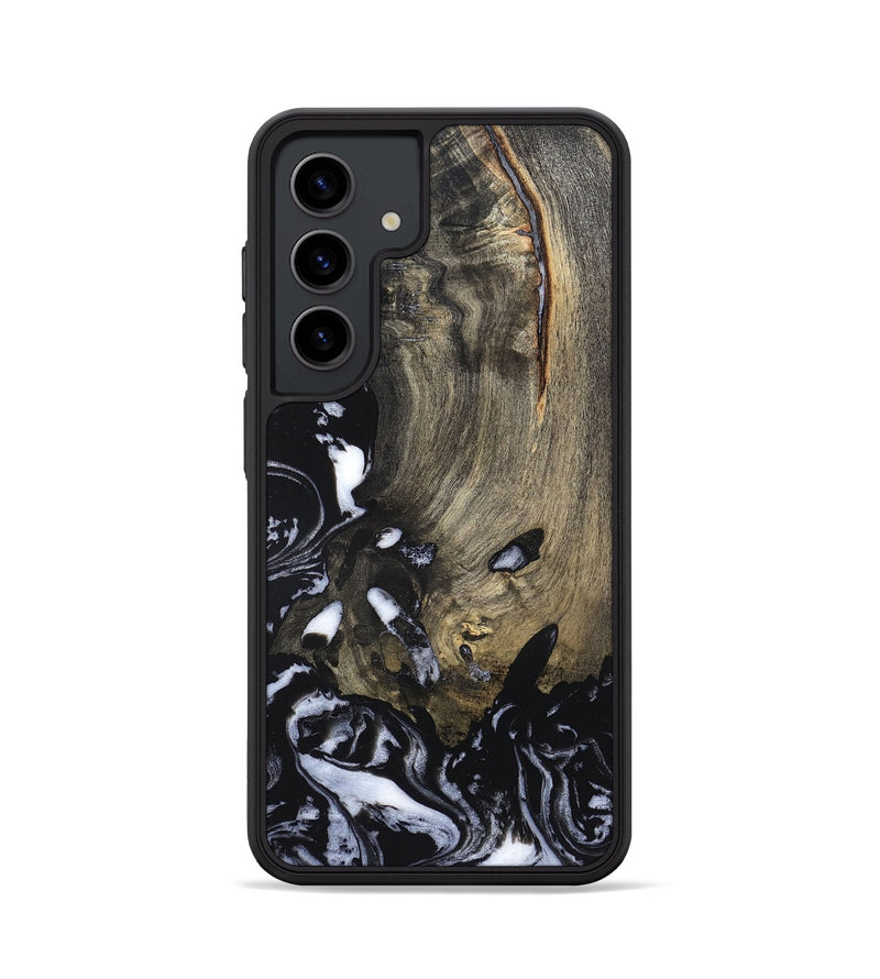 Galaxy S24 Wood Phone Case - Kaila (Black & White, 820337)