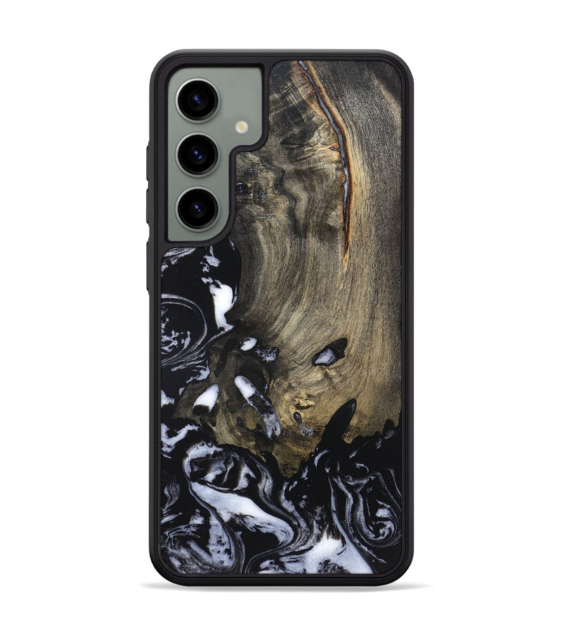Galaxy S24 Plus Wood Phone Case - Kaila (Black & White, 820337)