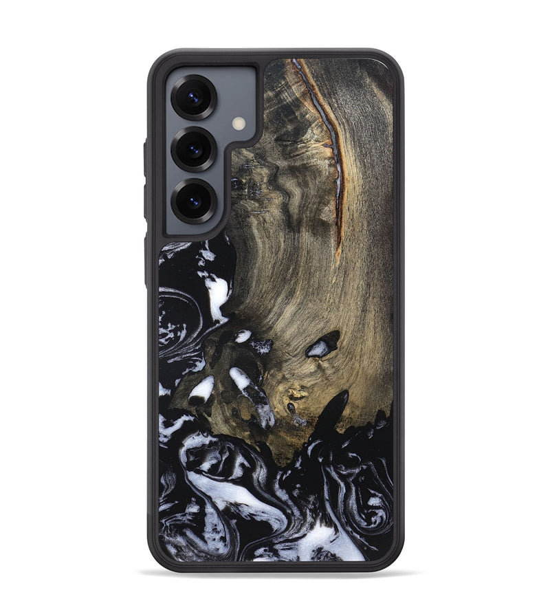 Galaxy S25 Plus Wood Phone Case - Kaila (Black & White, 820337)