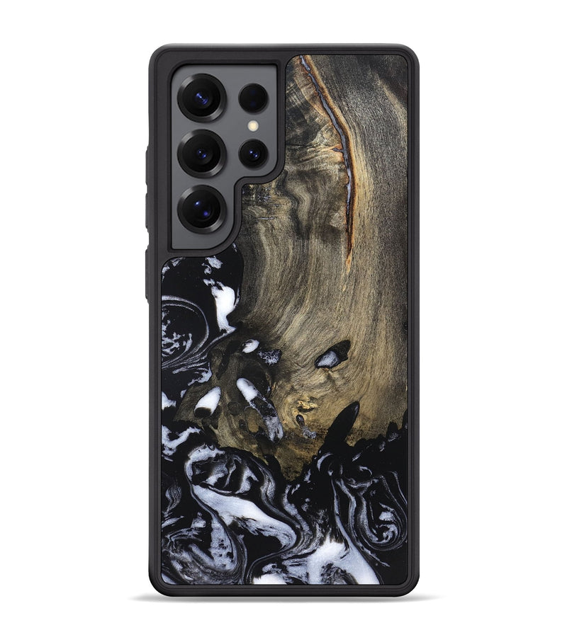 Galaxy S25 Ultra Wood Phone Case - Kaila (Black & White, 820337)