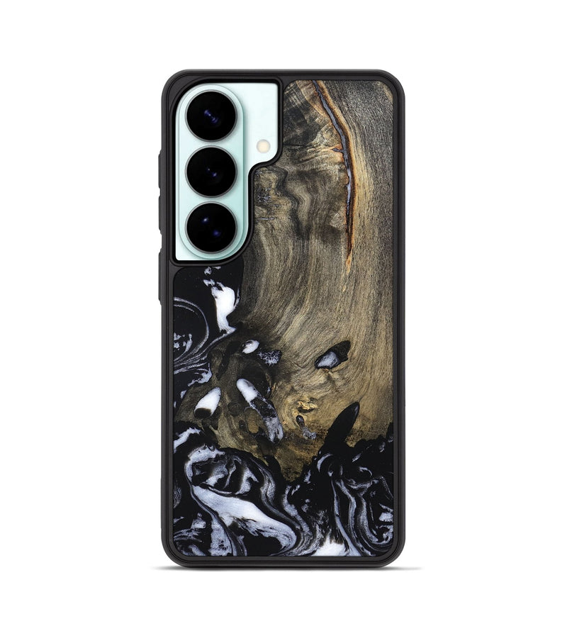 Galaxy S26 Wood Phone Case - Kaila (Black & White, 820337)