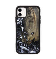 iPhone 11 Wood Phone Case - Kaila (Black & White, 820337)