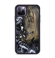 iPhone 11 Pro Max Wood Phone Case - Kaila (Black & White, 820337)