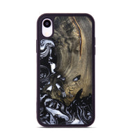 iPhone Xr Wood Phone Case - Kaila (Black & White, 820337)