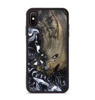 iPhone Xs Max Wood Phone Case - Kaila (Black & White, 820337)