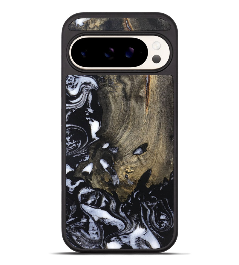 Pixel 10 Pro XL Wood Phone Case - Kaila (Black & White, 820337)