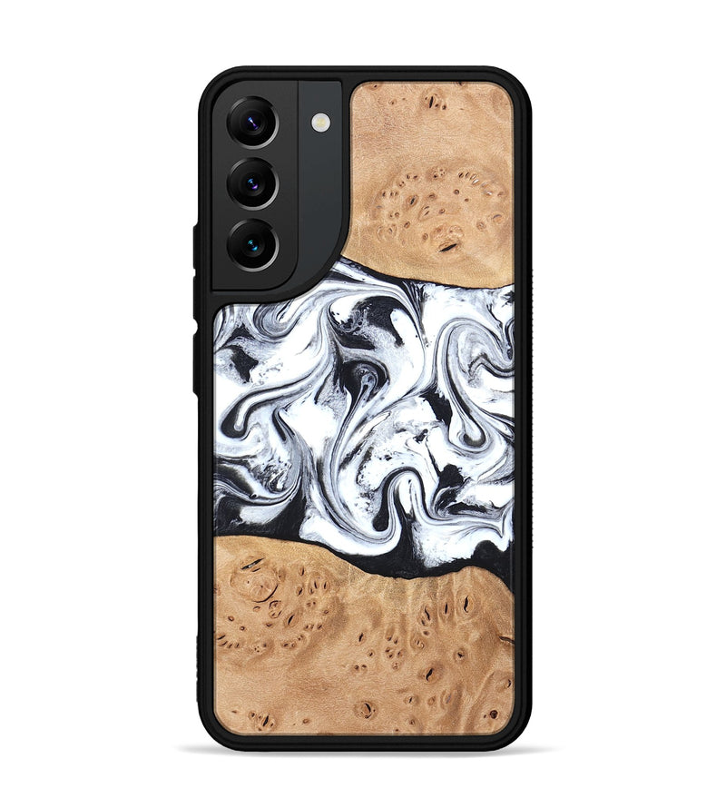 Galaxy S22 Plus Wood Phone Case - Kaleena (Black & White, 820338)