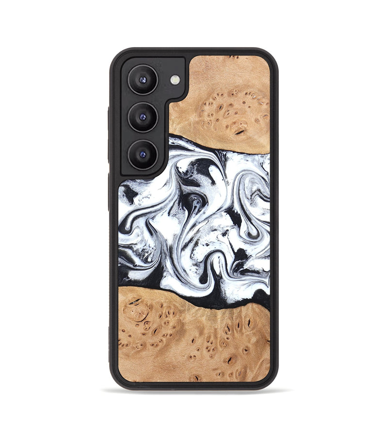 Galaxy S23 Wood Phone Case - Kaleena (Black & White, 820338)