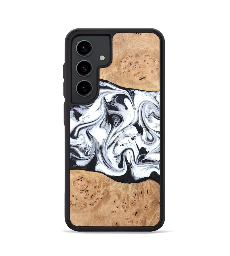Galaxy S24 Wood Phone Case - Kaleena (Black & White, 820338)