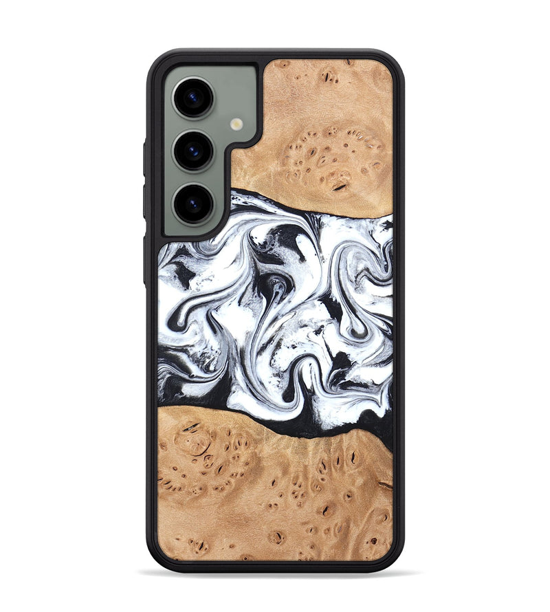 Galaxy S24 Plus Wood Phone Case - Kaleena (Black & White, 820338)