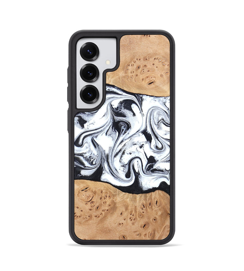 Galaxy S25 Wood Phone Case - Kaleena (Black & White, 820338)