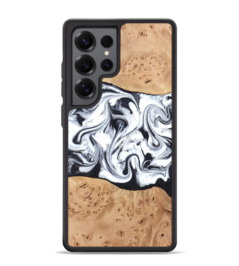Galaxy S25 Ultra Wood Phone Case - Kaleena (Black & White, 820338)