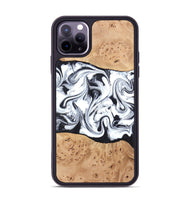 iPhone 11 Pro Max Wood Phone Case - Kaleena (Black & White, 820338)