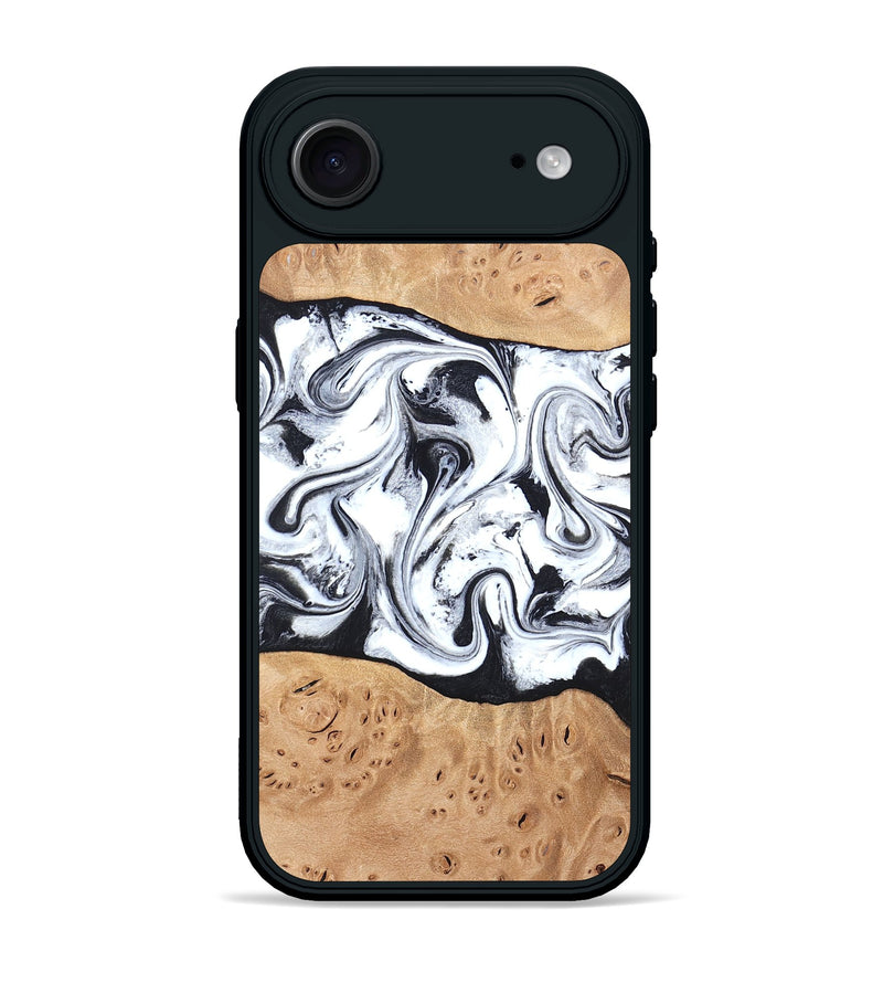 iPhone 17 Air Wood Phone Case - Kaleena (Black & White, 820338)