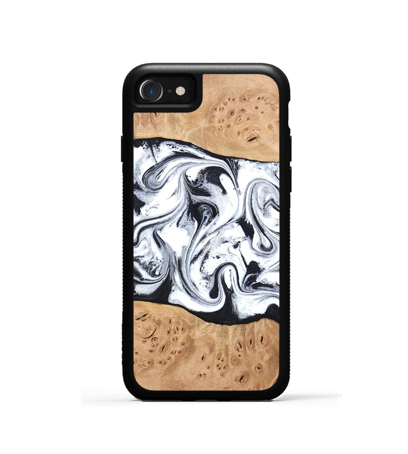 iPhone SE Wood Phone Case - Kaleena (Black & White, 820338)