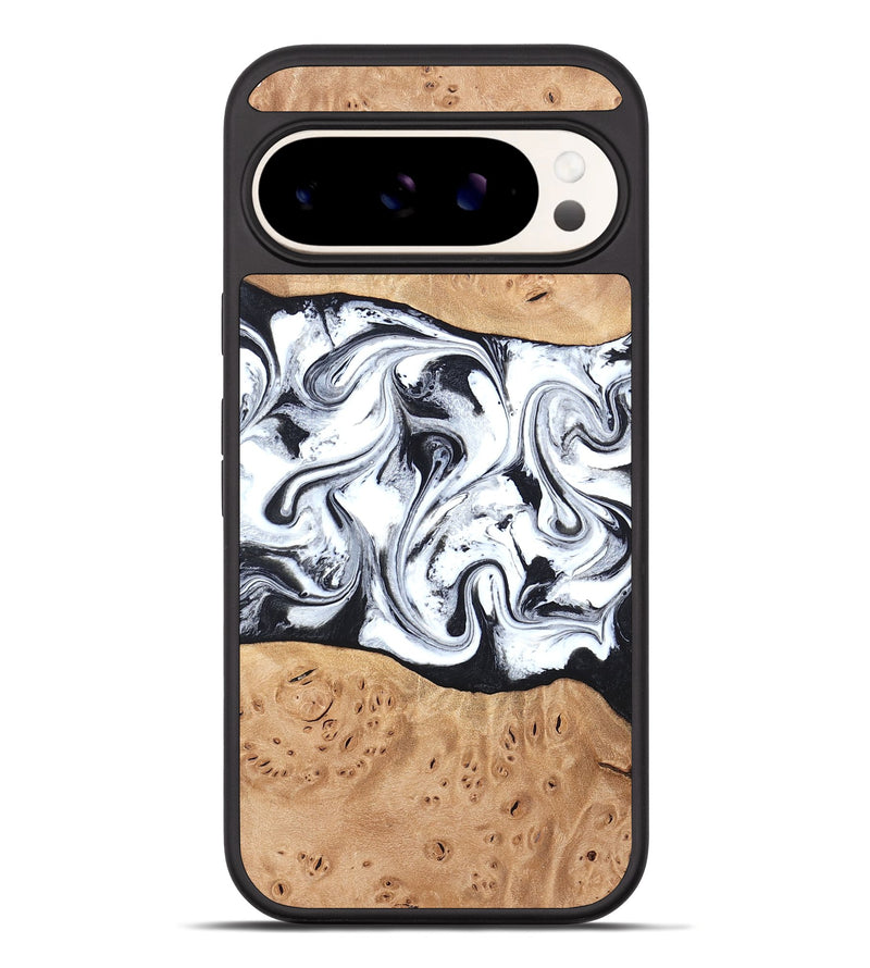 Pixel 10 Pro XL Wood Phone Case - Kaleena (Black & White, 820338)