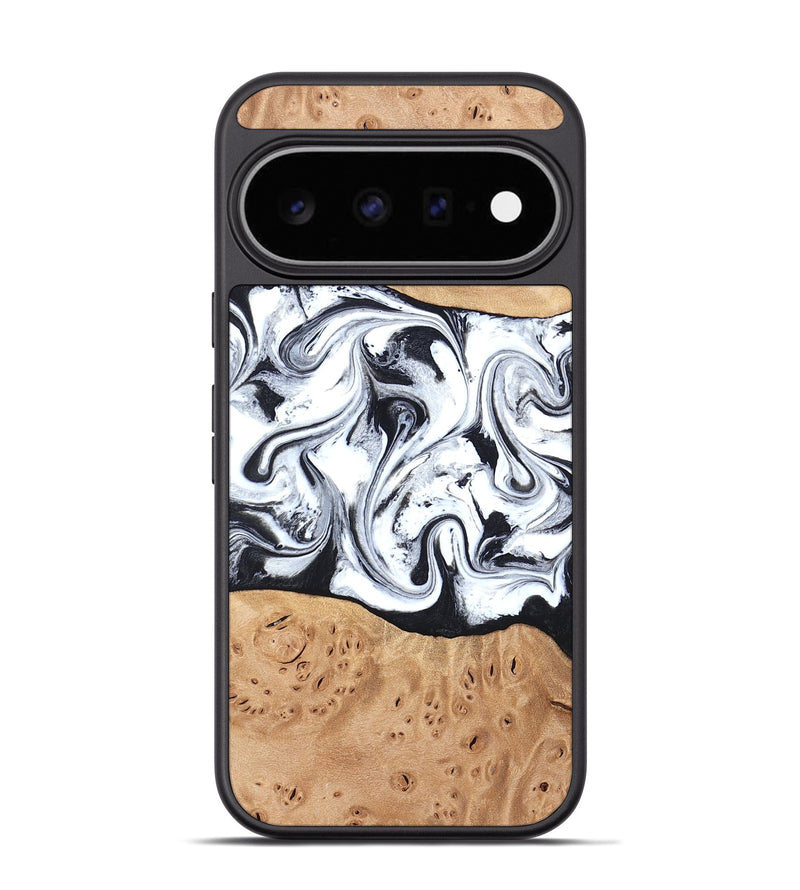 Pixel 11 Pro Wood Phone Case - Kaleena (Black & White, 820338)